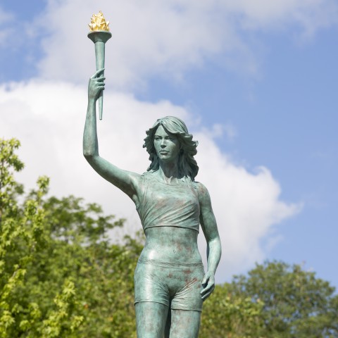 JO - Inauguration de la statue Olympia