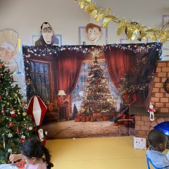 Repas de Noël en maternelle