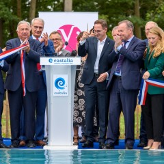 Inauguration du centre aqualudique Castalia