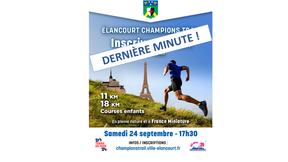 L'Élancourt Champions Trail passera sur la Colline !